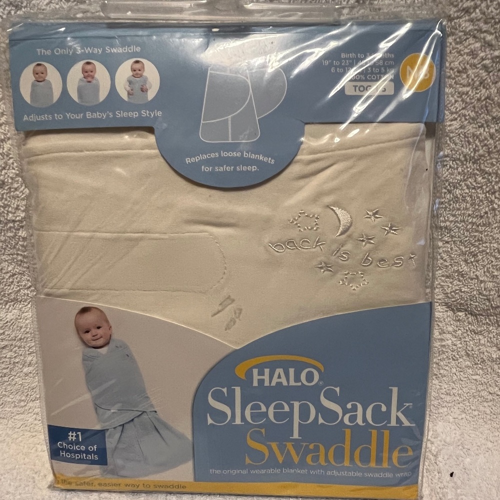 Halo sleep sack swaddle 3 way adjustable blanket